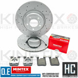 FOR BMW M135i M140i M235i M240i 335i 435i REAR DRILLED BRAKE DISCS MINTEX PADS