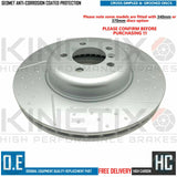 FOR BMW 440i M SPORT M PERFORMANCE FRONT DIMPLED GROOVED BRAKE DISCS PAIR 370mm