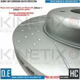 FOR BMW 440i M SPORT M PERFORMANCE FRONT DIMPLED GROOVED BRAKE DISCS PAIR 370mm