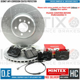 FOR BMW 340i FRONT DIMPLED GROOVED PERFORMANCE BRAKE DISCS MINTEX PADS 370mm