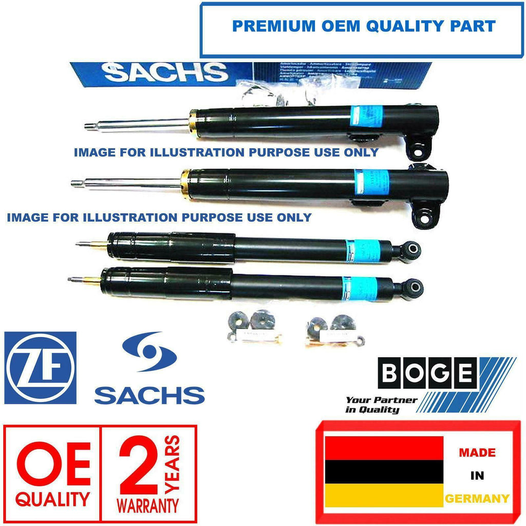 FOR BMW 5 SERIES E60 E61 X2 FRONT LEFT RIGHT SHOCKERS SHOCK ABSORBERS SET SACHS