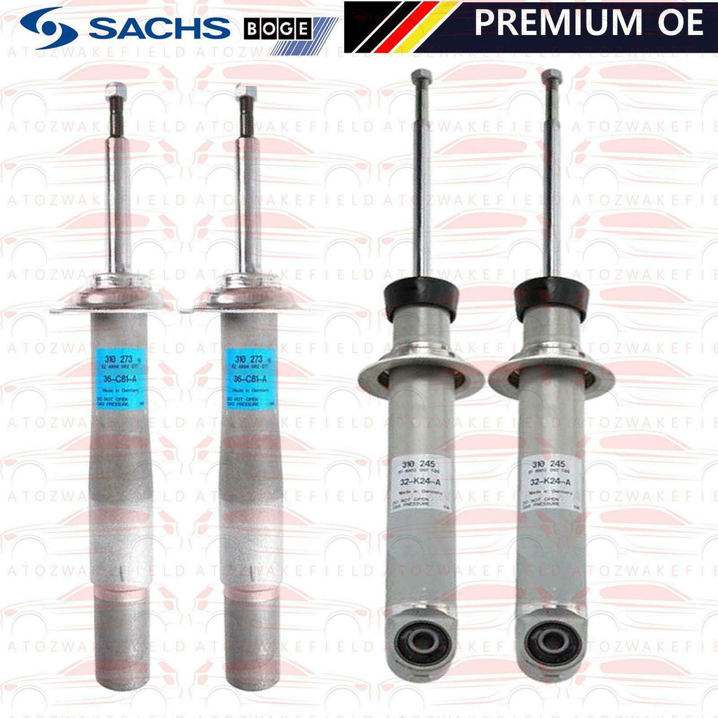 FOR BMW 5 SERIES 530d E60 FRONT REAR GENUINE SACHS BOGE SHOCKERS SHOCK ABSORBERS