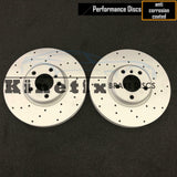 FOR BMW 5 SERIES F10 F11 520d 525d FRONT DRILLED KINETIX PERFORMANCE BRAKE DISCS