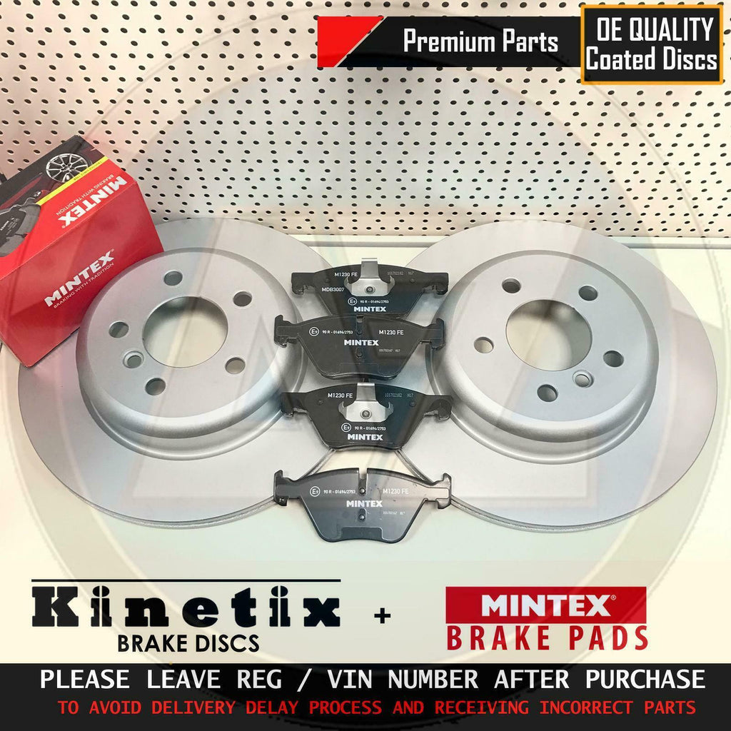 FOR BMW 5 SERIES F10 518D 520D FRONT KINETIX 330mm VENTED BRAKE DISCS PADS 10-