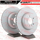 FOR BMW 5 SERIES F07 F10 F11 FRONT OEM QUALITY COATED BRAKE DISCS PAIR 348mm