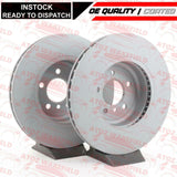 FOR BMW 5 SERIES F07 F10 F11 FRONT OEM QUALITY COATED BRAKE DISCS PAIR 348mm