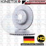 FOR BMW 525d F10 F11 FRONT OE QUALITY COATED BRAKE DISCS PLATINUM PADS WIRE 330