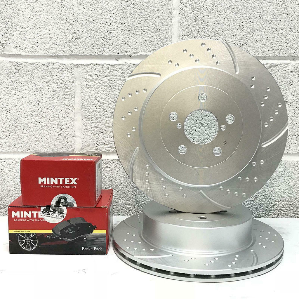 FOR BMW 525d 530d 535d M SPORT REAR PERFORMANCE BRAKE DISCS MINTEX PADS 345mm