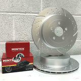 FOR BMW 525d 530d 535d M SPORT REAR PERFORMANCE BRAKE DISCS MINTEX PADS 345mm