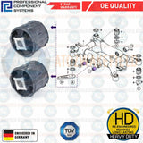 FOR BMW 6 SERIES E63 E64 REAR SUBFRAME FRONT CENTRE BUSHES 33176767525 PAIR