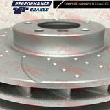 FOR BMW E36 M3 3.0 3.2 EVO Z3M Z3 M FRONT AND REAR KINETIX GROOVED BRAKE DISCS