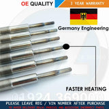 FOR BMW E46 330d DIESEL HEATER GLOW PLUGS SET 12237786869 GLOWNITION GERMANY X6