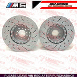 FOR BMW M5 E60 E61 FRONT LEFT & RIGHT BRAKE DISCS BREMBO PADS 376mm 2004-2009