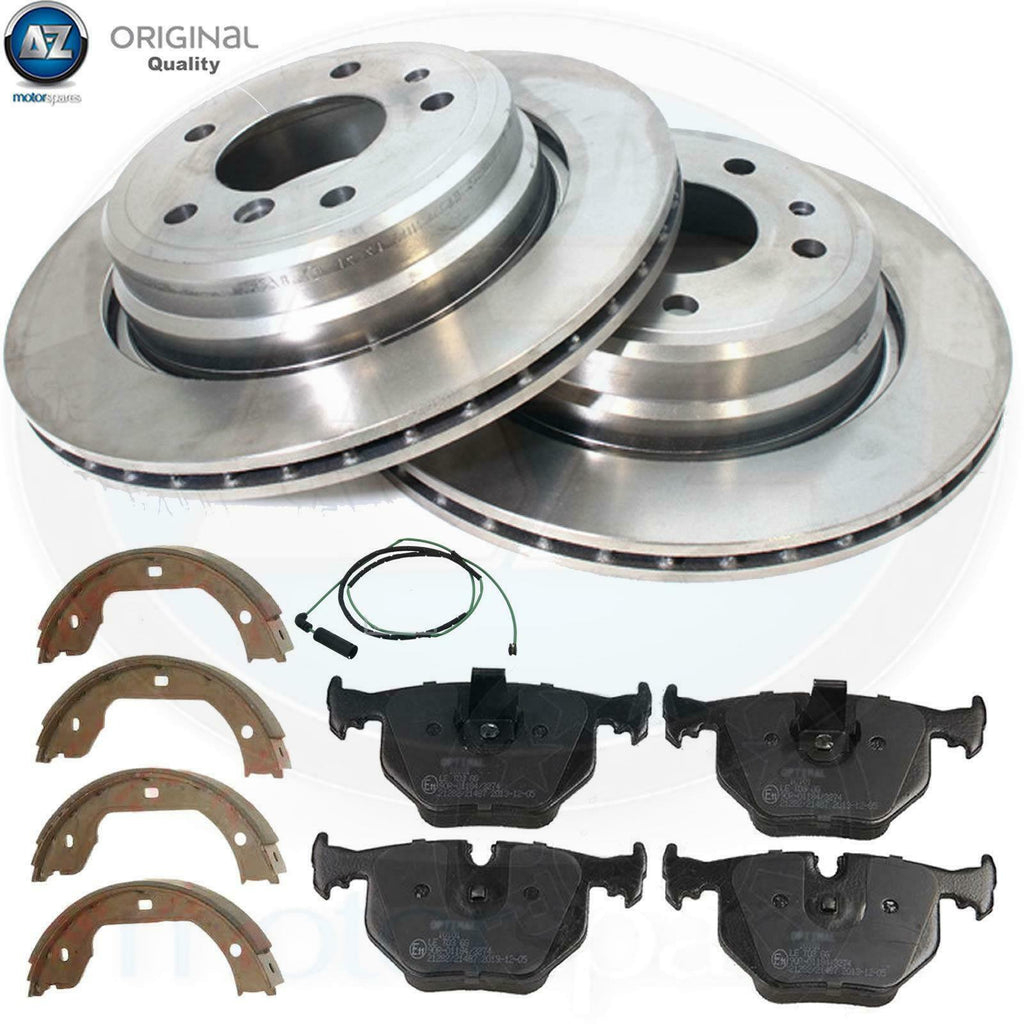 FOR BMW M3 3.2 E46 COUPE CONVERTIBLE 2001-2006 REAR BRAKE DISCS PADS WIRES SHOES