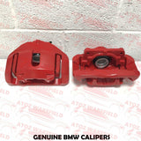 FOR BMW M1 M3 E90 E92 E93 FRONT GENUINE M BRAKE CALIPER PAIR LEFT RIGHT *RED*