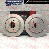 FOR BMW M3 Z3 M 3.0 3.2 REAR KINETIX DIMPLED AND GROOVED BRAKE DISCS SET