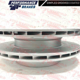 FOR BMW M3 Z3 M 3.0 3.2 REAR KINETIX DIMPLED AND GROOVED BRAKE DISCS SET