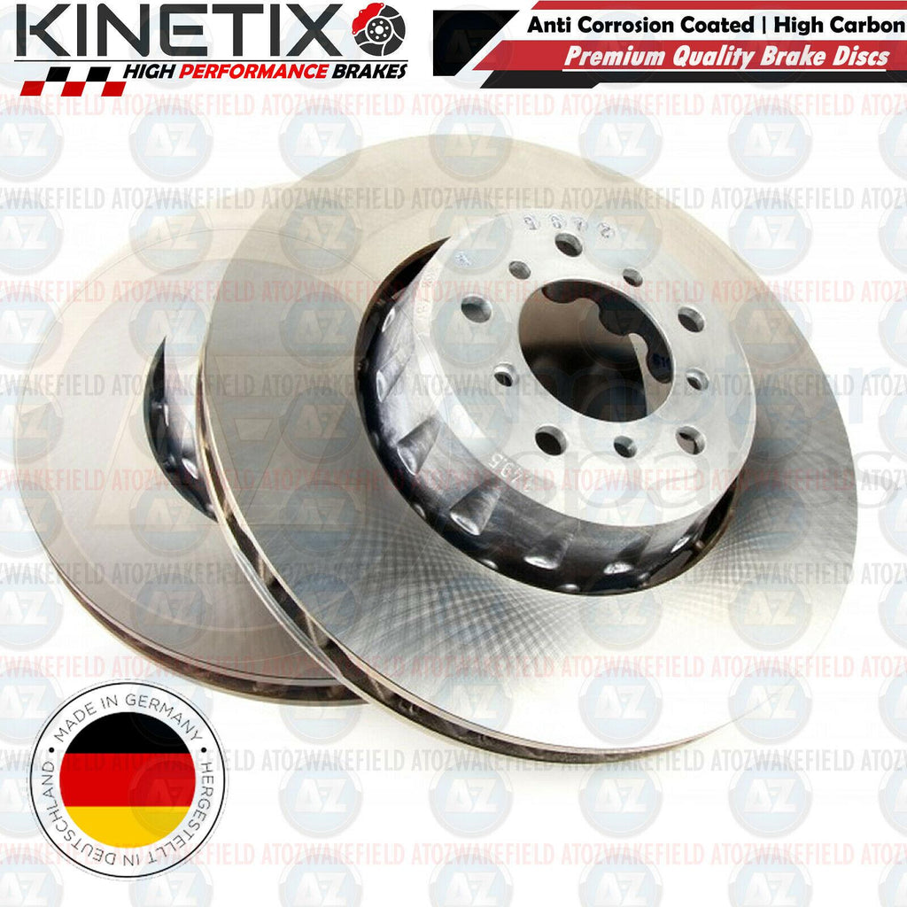 FOR BMW M5 E39 FRONT OE QUALITY KINETIX HIGH CARBON BRAKE DISCS PAIR 345mm