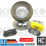 FOR BMW M5 M6 COMPETITION FRONT DRILLED BRAKE DISCS TEXTAR PADS WIRE SENSOR 400m