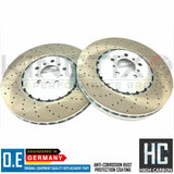 FOR BMW M5 F10 KINETIX FRONT REAR LEFT RIGHT CROSS DRILLED BRAKE DISCS 400m 396m