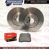 FOR BMW X4 30d 35d M SPORT FRONT CROSS DRILLED BRAKE DISCS MINTEX PADS 328mm