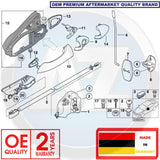 FOR BMW X5 E53 DRIVERS SIDE RIGHT HAND SIDE DOOR HANDLE CARRIER 51218243616