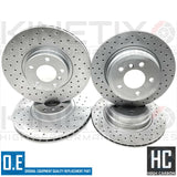 FOR BMW X5 X6 30d M SPORT FRONT REAR DRILLED BRAKE DISCS PADS SENSORS 348m 320m