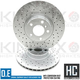 FOR BMW X5 X6 35d M SPORT FRONT REAR CROSS DRILLED BRAKE DISCS 348mm 320mm FR RR