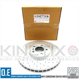 FOR BMW X6 35i E71 E72 M SPORT FRONT DRILLED HIGH CARBON BRAKE DISCS PAIR 365mm