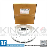 FOR BMW X6 35d E71 E72 M SPORT DRILLED FRONT BRAKE DISCS MINTEX PADS WIRE 365mm