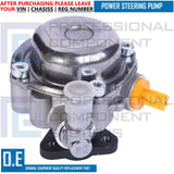 FOR BRAND NEW BMW E46 POWER STEERING PUMP 320 323 325 328 330 LF20 LUK 98-06 NEW