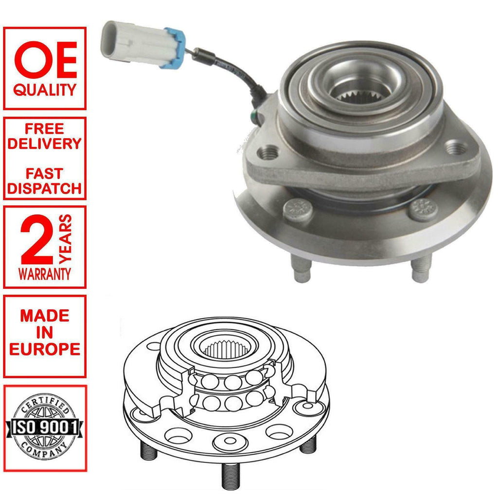 FOR CHEVROLET CAPTIVA VAUXHALL ANTARA FRONT WHEEL BEARING KIT HUB ABS SENSOR