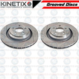 FOR CHRYSLER 300c 6.1 SRT8 FRONT GROOVED PERFORMANCE BRAKE DISCS PADS 360mm PAIR