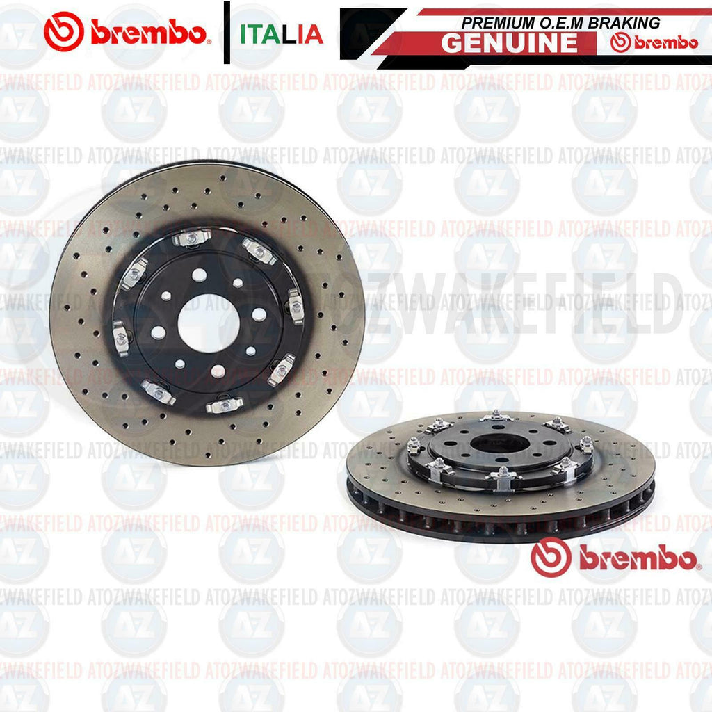 FOR FIAT ABARTH 500 FRONT BREMBO TWO PIECE FLOATING BRAKE DISCS 305mm 51885455