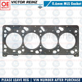 FOR FORD FOCUS RS 4 CYLINDER MLS ELRING VICTOR REINZ HEAD GASKET 0.6mm