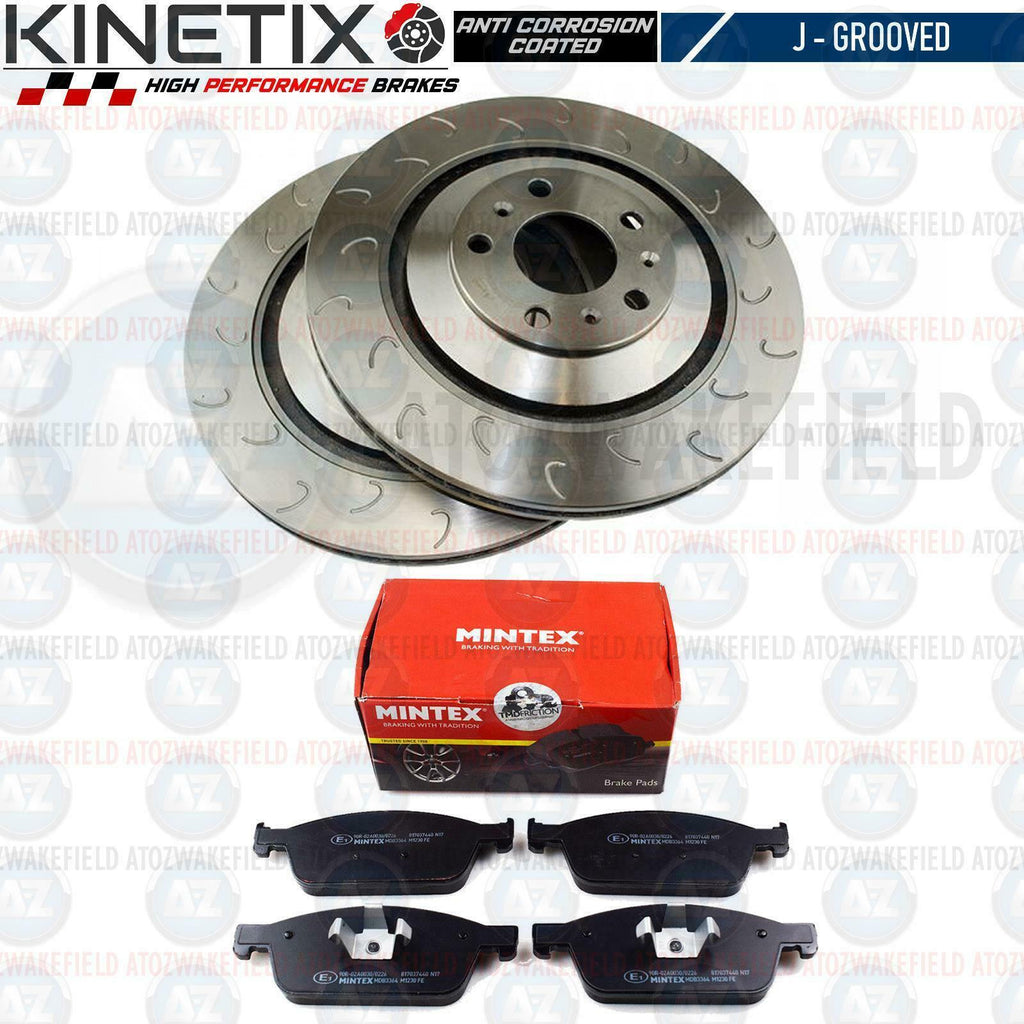 FOR FORD FOCUS 2.0 ST 250 MK3 FRONT J GROOVED BRAKE DISCS MINTEX PADS 320mm