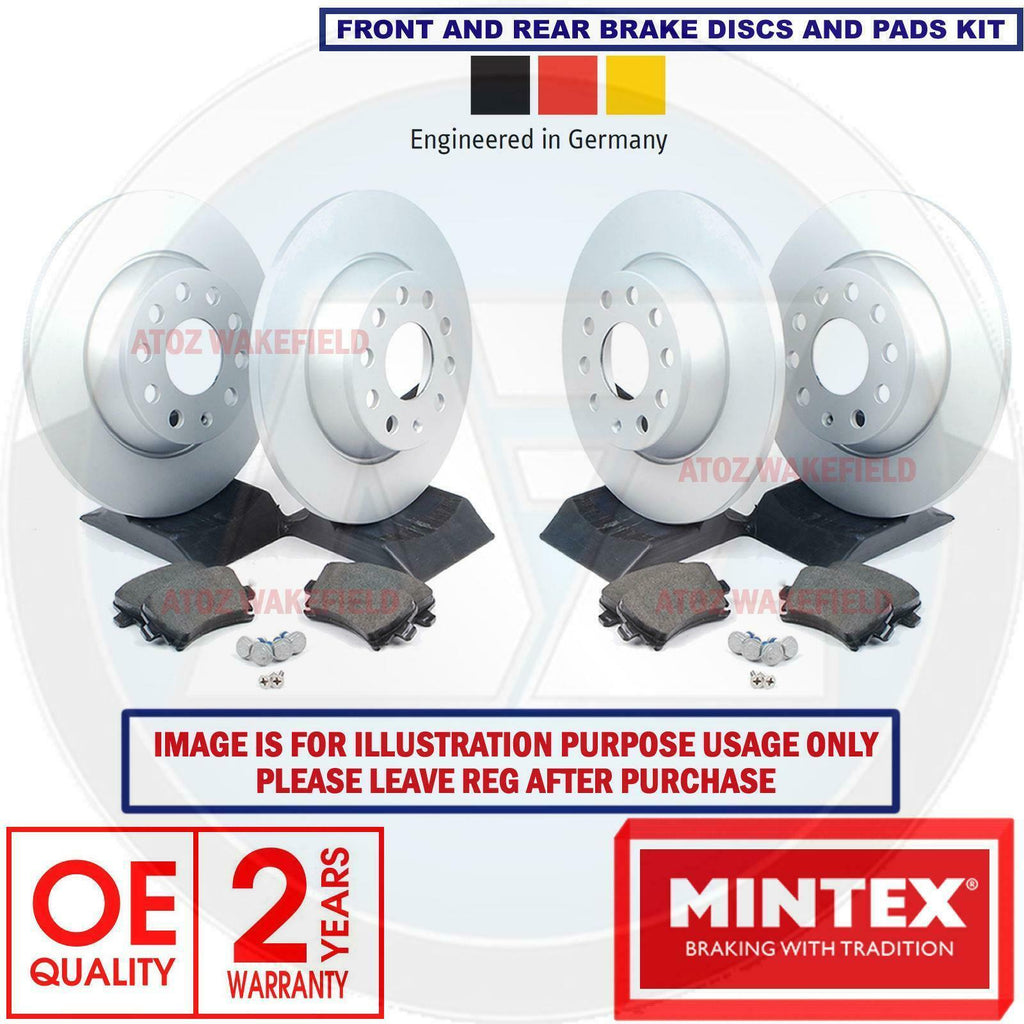 FOR FORD TRANSIT CUSTOM 2.2 TDCi 2012- FRONT MINTEX BRAKE DISCS PADS KIT 288mm