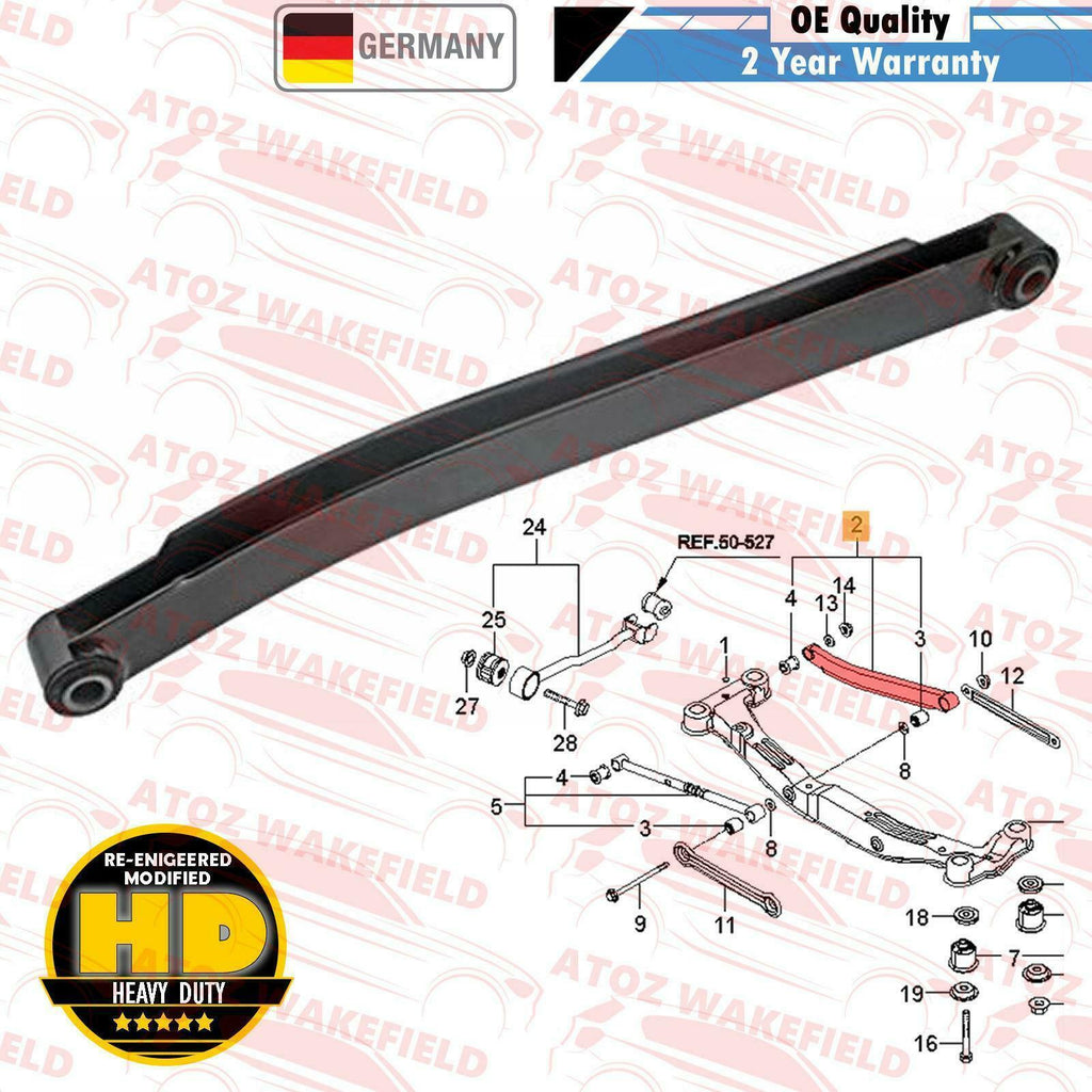 FOR HYUNDAI TUCSON KIA SPORTAGE REAR LOWER SUSPENSION WISHBONE TRAILING ARM HQ