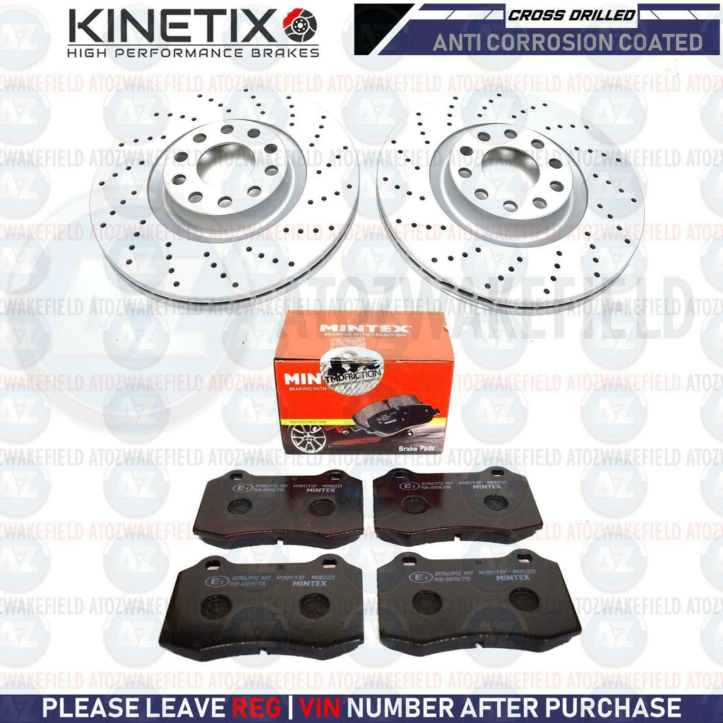 FOR JAGUAR S TYPE R 4.2 REAR KINETIX PERFORMANCE BRAKE DISCS MINTEX PADS 330mm