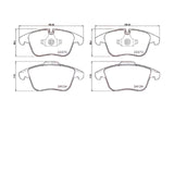 FOR JAGUAR XE 2.0d 2.0 FRONT PREMIUM QUALITY MINTEX BRAKE PADS SET 03/2015-