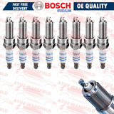 FOR JAGUAR XF S TYPE XJ XFR XJR XK8 XKR 4.2 BOSCH IRDIUM SPARK PLUGS x8 C2A1535