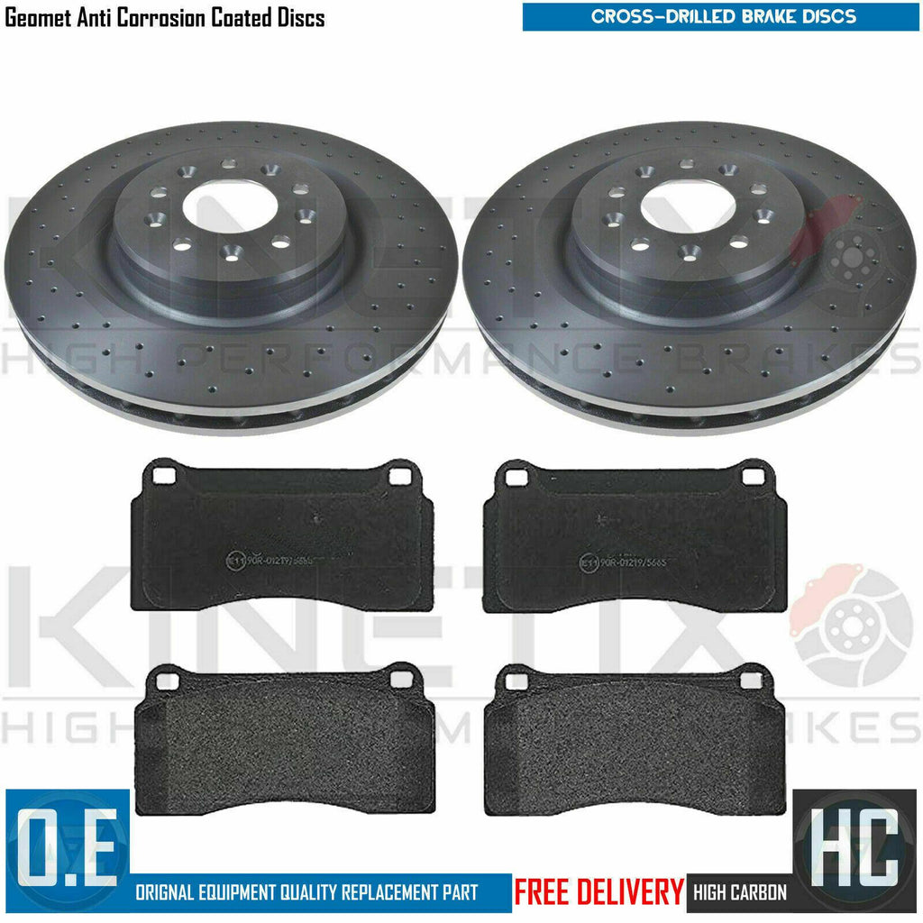 FOR JAGUAR XK8 R 4.2 FRONT PERFORMANCE BRAKE DISCS MINTEX PADS 355mm