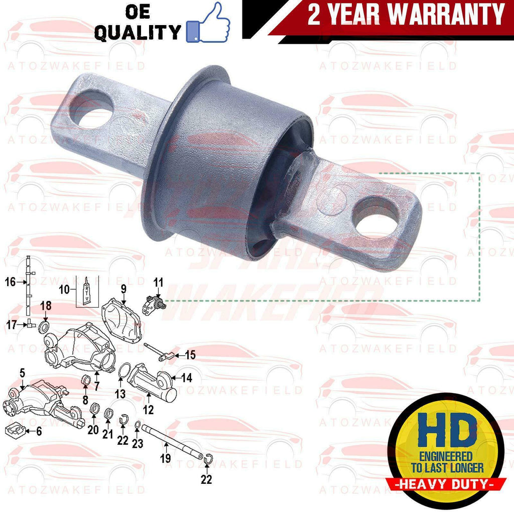 FOR JEEP GRAND CHEROKEE COMMANDER FRONT DIFFERENTIAL MOUNTING ISOLATOR BUSH