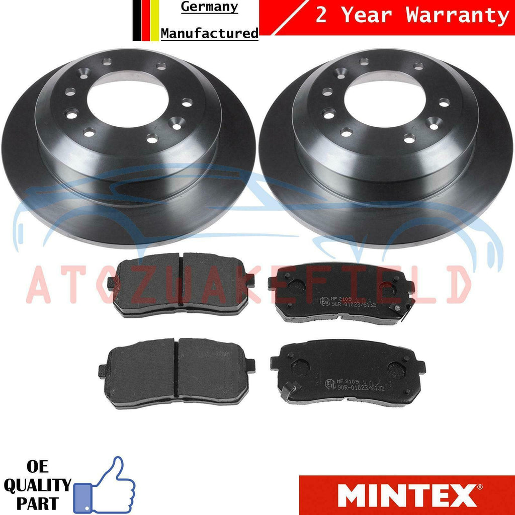 FOR KIA SEDONA 2.2 2.7 2.9 DIESEL REAR MINTEX BRAKE DISCS PADS SET KIT 2006-