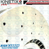 FOR LAND ROVER DEFENDER 2.0 P300 Si4 FRONT DRILLED KINETIX BRAKE DISCS 380mm