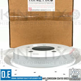 FOR LAND ROVER DEFENDER 3.0 P400 I6 REAR DRILLED KINETIX BRAKE DISCS 365mm