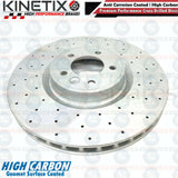 FOR LAND ROVER DEFENDER 3.0 P300 Si4 FRONT DRILLED BRAKE DISCS BREMBO PADS 380mm
