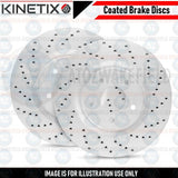 FOR LEXUS GS300 FRONT DRILLED PERFORMANCE BRAKE DISCS MINTEX PADS 296mm COATED