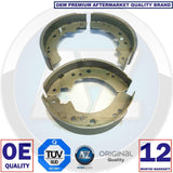 for FORD TRANSIT LTI TX1 TX2 TX4 LDV REAR HAND BRAKE SHOES SHOE SET OE QUALITY