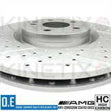 FOR MERCEDES BENZ A45 AMG FRONT REAR DRILLED GROOVED BRAKE DISCS 350mm 330mm